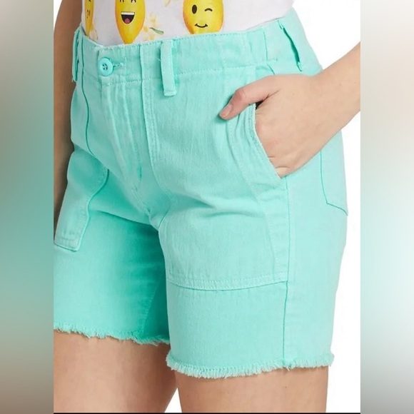 Le Superbe Beach Crawler Maldives Blue Cut Off Shorts Size 8 NWT - Picture 3 of 9